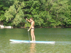 A Hudson Valley Stand Up Paddle Boarder